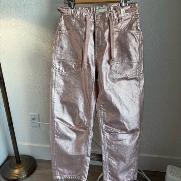 Metallic Pink barrel jeans moxie - Picture 3 of 8